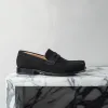 Black Nubuck Leather Ernesto Loafer sold by Costoso Italiano