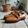Tan Leather Bonifazio With Thick Sole Loafers sold by Costoso Italiano