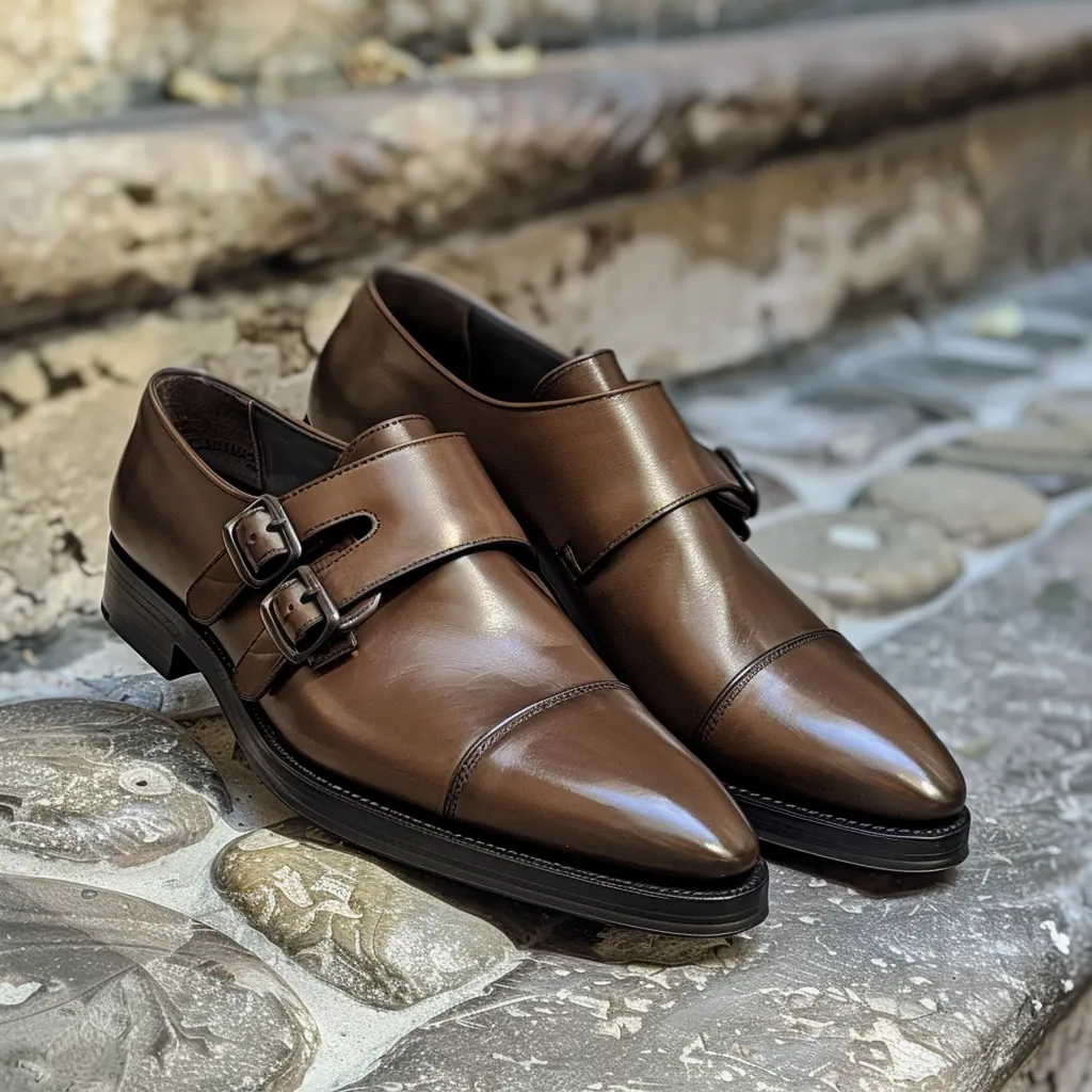 Brown Leather Bino With Thick Sole Loafers sold by Costoso Italiano