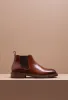 Brown Leather Grayson Chelsea Boot sold by Costoso Italiano