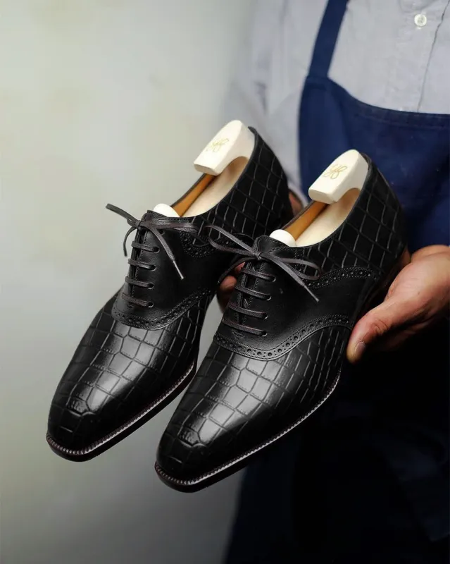 Burgundy Suede Leather Elowen Brogue Oxfords - Formal Shoes - SS23 sold by Costoso Italiano