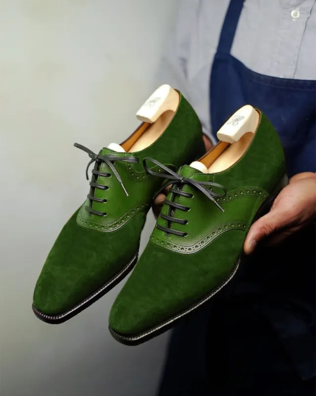 Black Croc Print Leather Elowen Brogue Oxfords - Formal Shoes - SS23 sold by Costoso Italiano