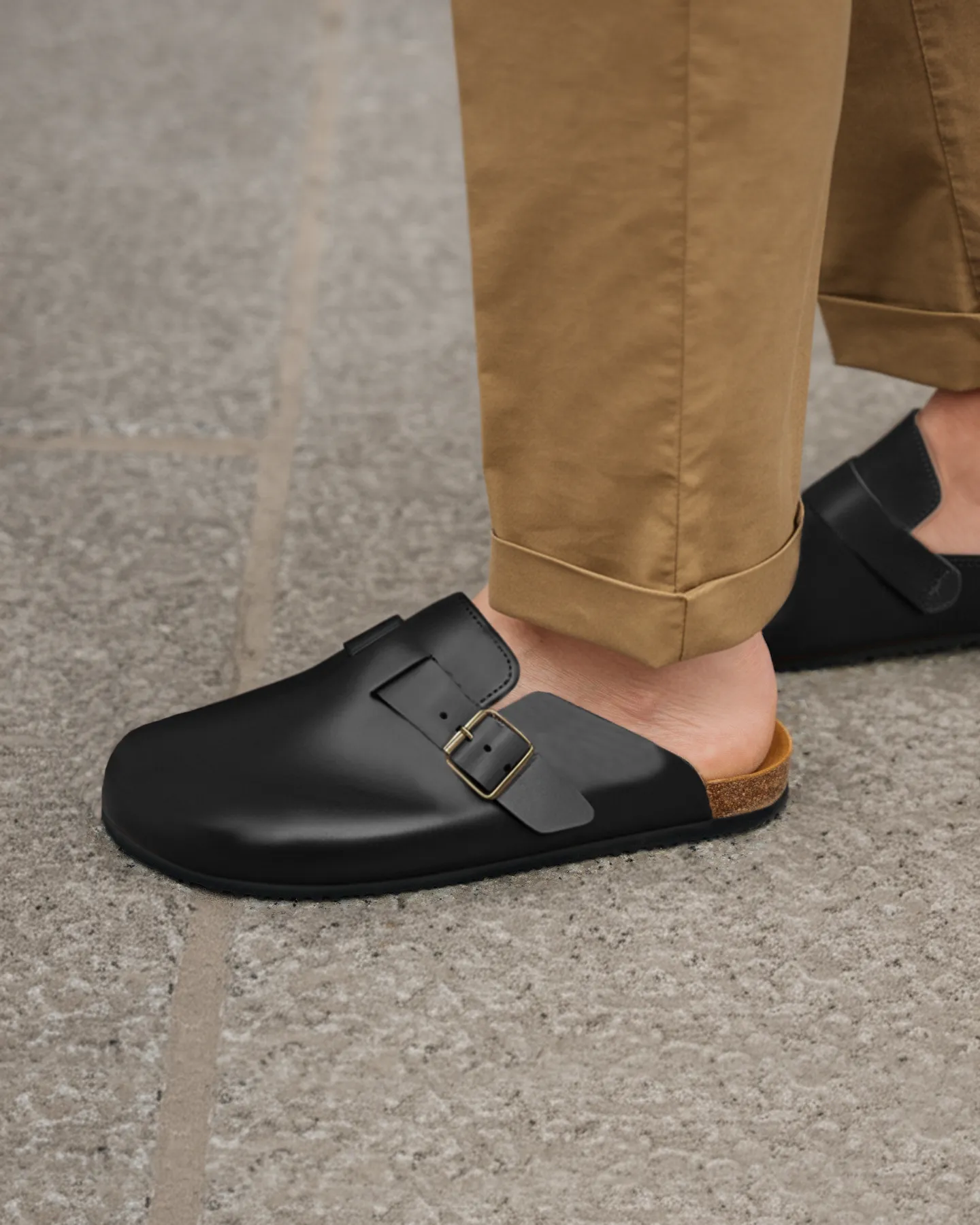 Burgundy Leather Pedestal Platforms Clogs - Summer 2024 Collection sold by Costoso Italiano