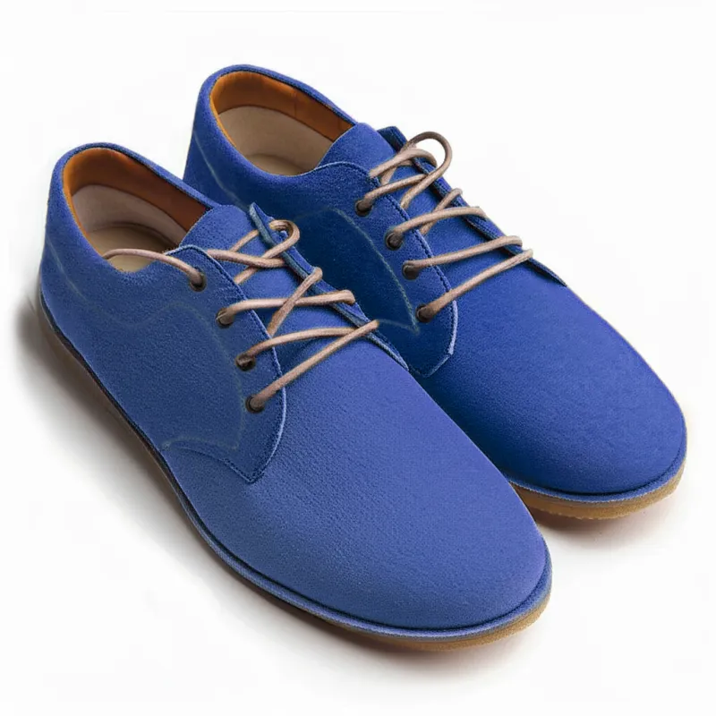 Grey Suede Leather Divino Barefoot Sneakers sold by Costoso Italiano