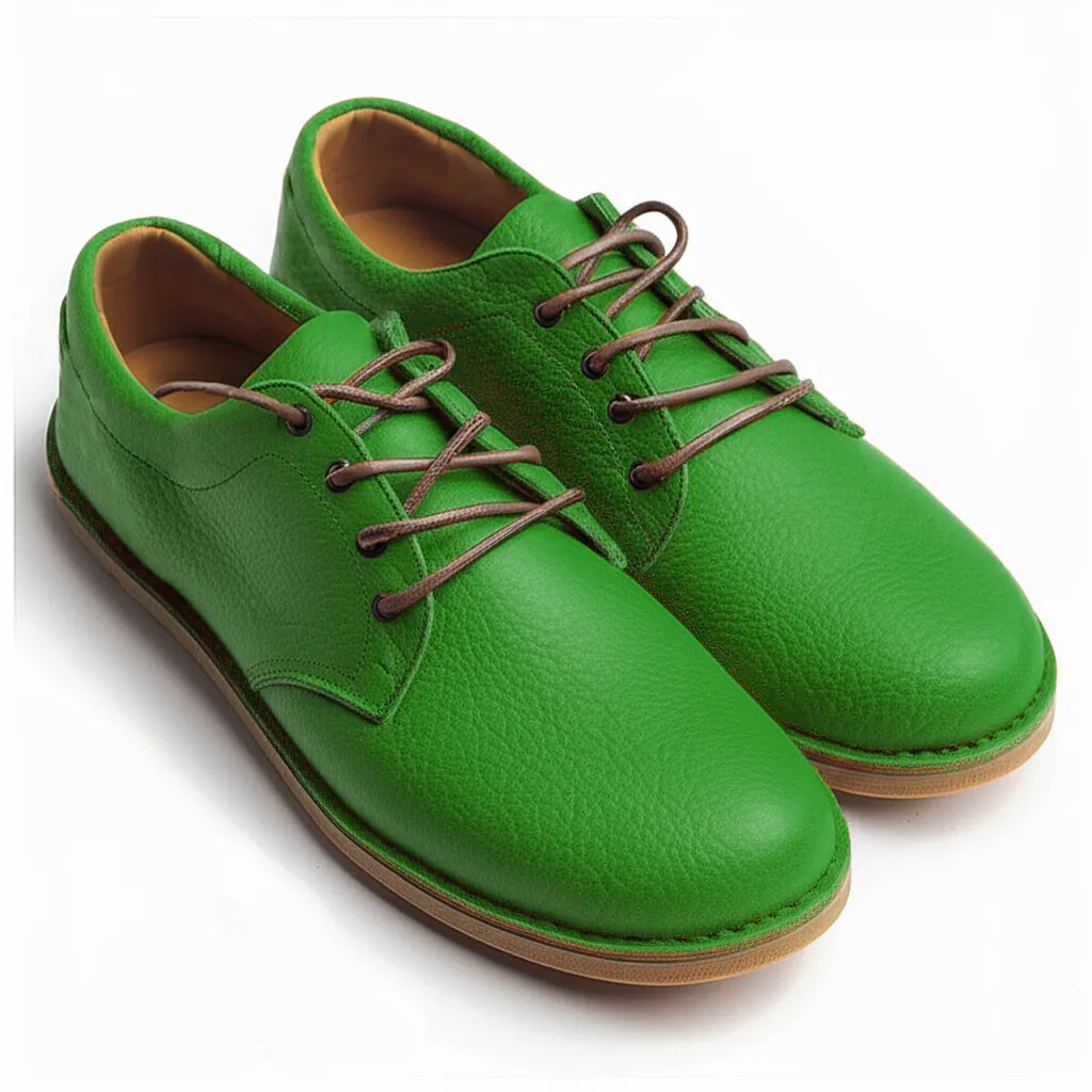 Burgundy Milled Leather Divino Barefoot Sneakers sold by Costoso Italiano