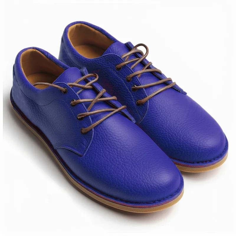Green Milled Leather Divino Barefoot Sneakers sold by Costoso Italiano