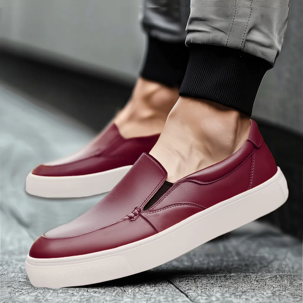 Brown Leather Wheat Whisper Slip On Sneakers - Summer 2024 Collection sold by Costoso Italiano