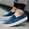 Green Suede Leather Wheat Whisper Slip On Sneakers - Summer 2024 Collection sold by Costoso Italiano