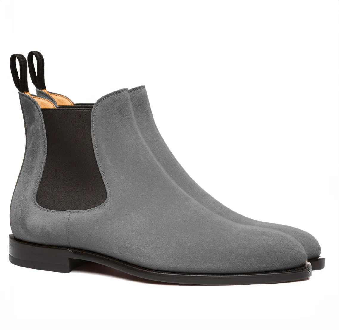 Grey Suede Leather Celso Chelsea Boot sold by Costoso Italiano