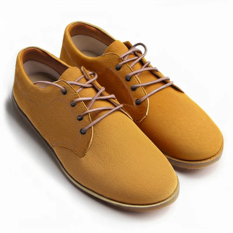 Tan Suede Leather Divino Barefoot Sneakers sold by Costoso Italiano