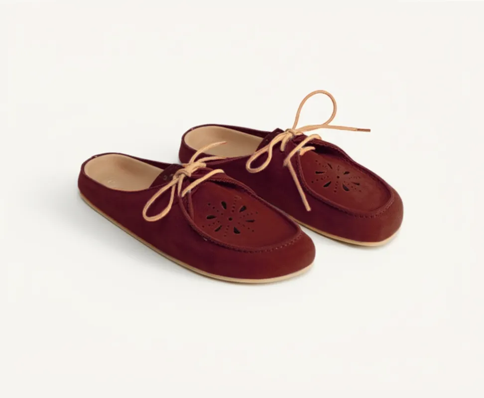 Brown Suede Leather Opale Mule sold by Costoso Italiano