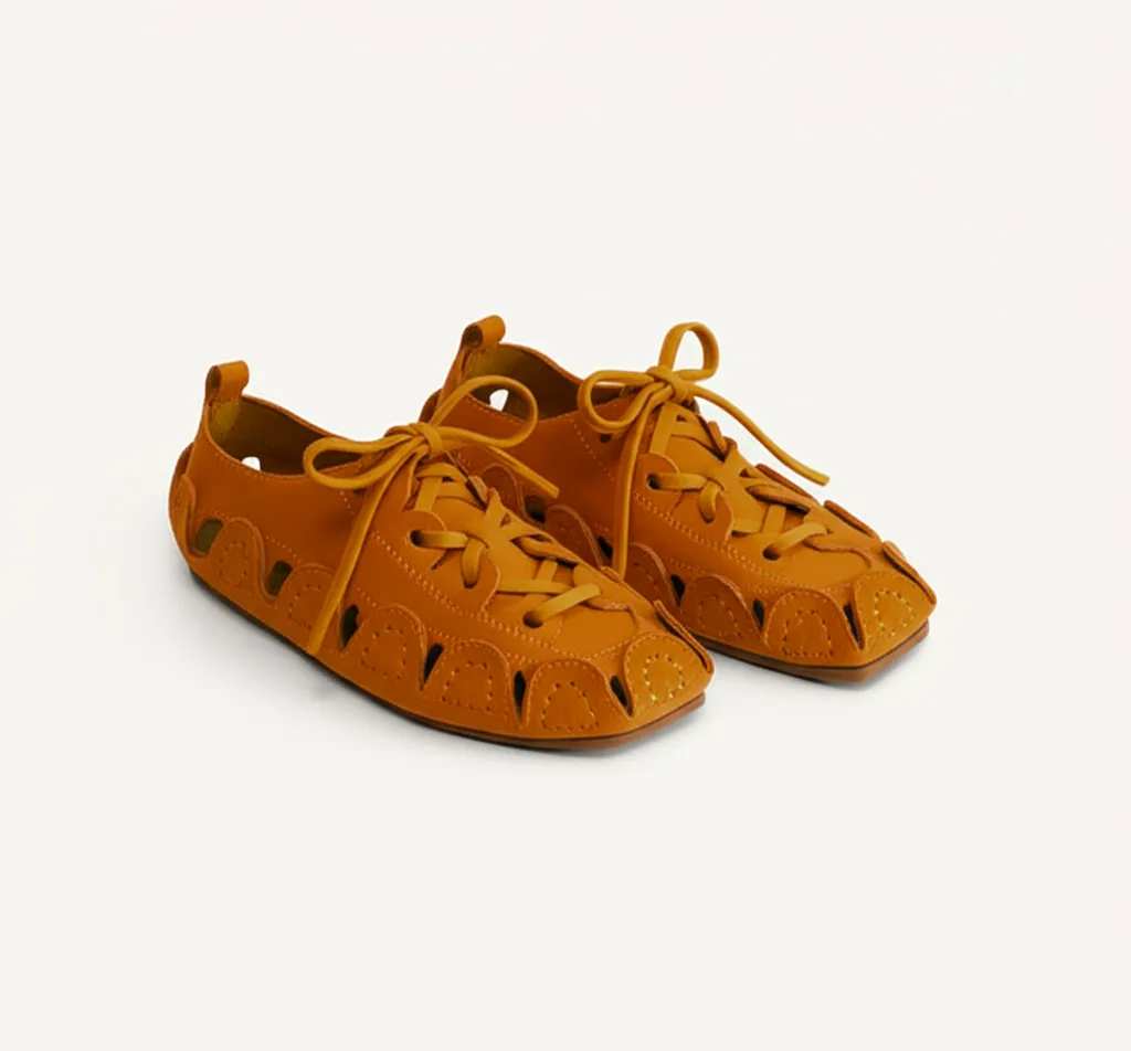 Tan Suede Leather Amigo Lace-Up Sneakers sold by Costoso Italiano