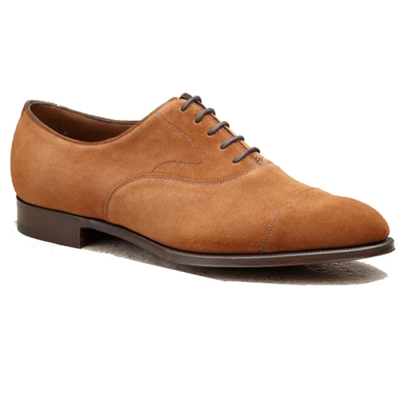Flat Feet Shoes - Tan Suede Ruxley Oxfords with Arch Support sold by Costoso Italiano