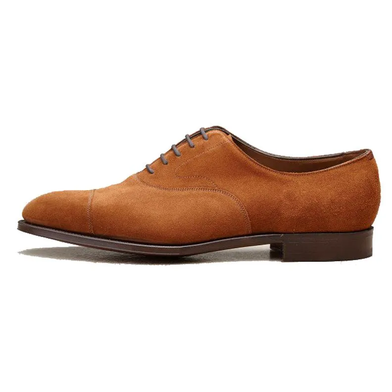 Flat Feet Shoes - Tan Suede Ruxley Oxfords with Arch Support sold by Costoso Italiano product image thumbnail 2