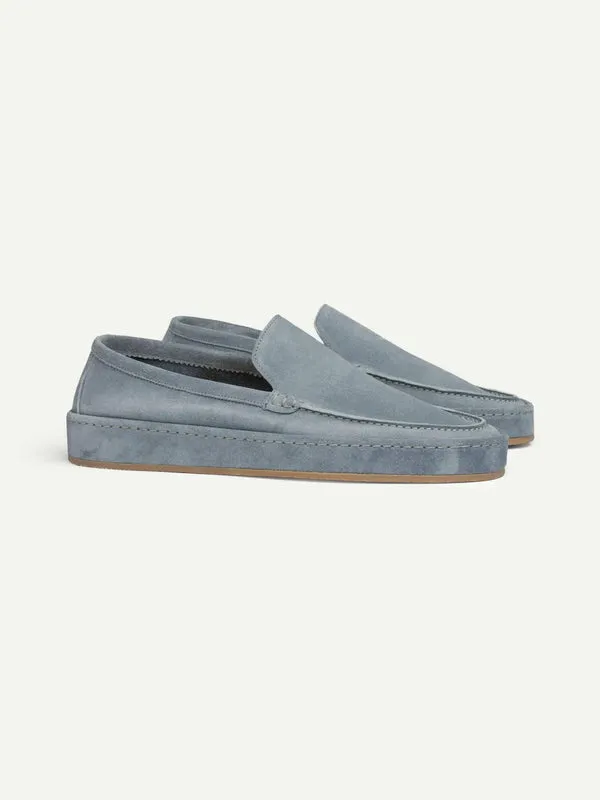 Light Blue Suede Freya Calm Loafers - AW24 sold by Costoso Italiano product image thumbnail 2