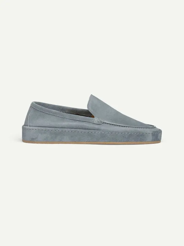 Light Blue Suede Freya Calm Loafers - AW24 sold by Costoso Italiano product image thumbnail 3