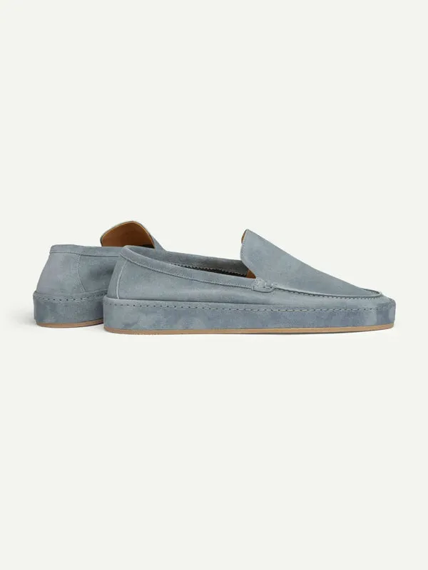 Light Blue Suede Freya Calm Loafers - AW24 sold by Costoso Italiano product image thumbnail 4
