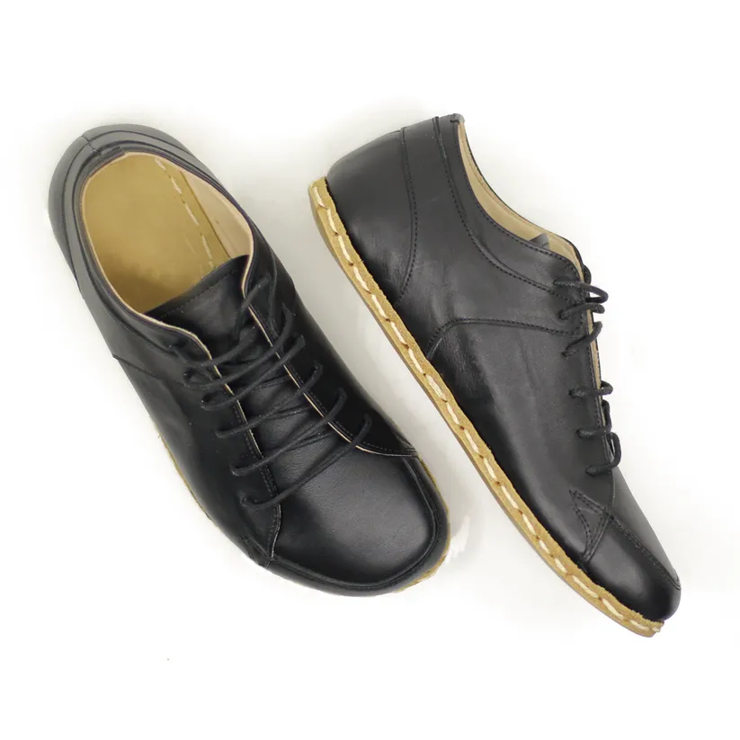 Black Leather Demon Barefoot Sneakers ITALIAN AW26 sold by Costoso Italiano