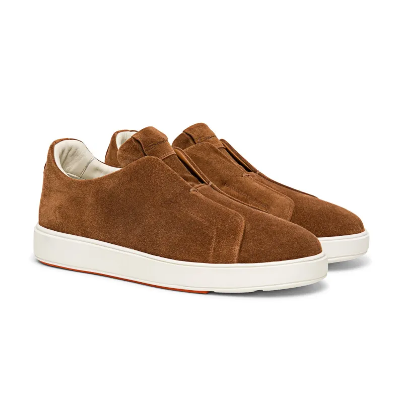 Tan Suede Elowen Slip On Sneakers - AW24 sold by Costoso Italiano