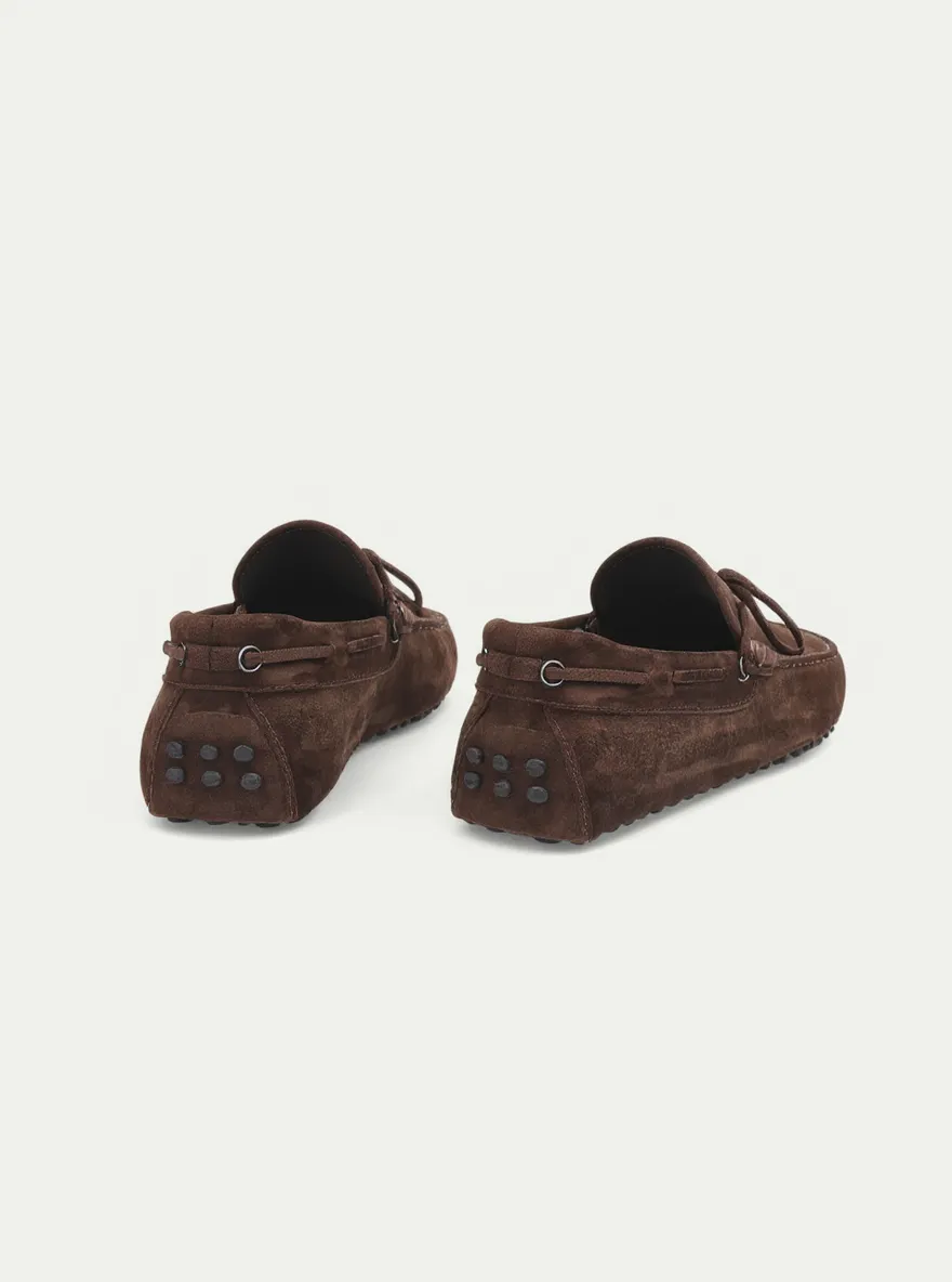 Brown Suede Codac Driving Loafers - AW24 - ITALIAN AW26 sold by Costoso Italiano product image thumbnail 3