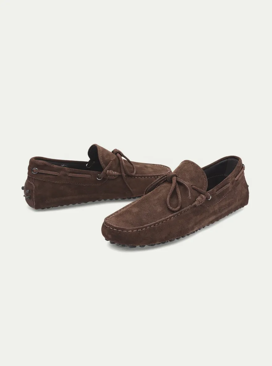 Brown Suede Codac Driving Loafers - AW24 - ITALIAN AW26 sold by Costoso Italiano product image thumbnail 2