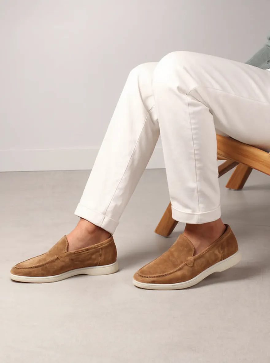 Tan Suede Georgia Yatch Loafers - ITALIAN AW26 sold by Costoso Italiano product image thumbnail 3