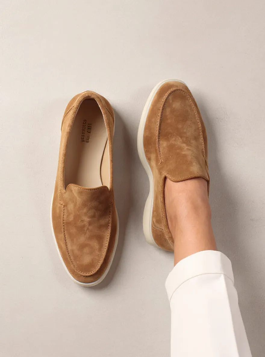 Tan Suede Georgia Yatch Loafers - ITALIAN AW26 sold by Costoso Italiano product image thumbnail 4