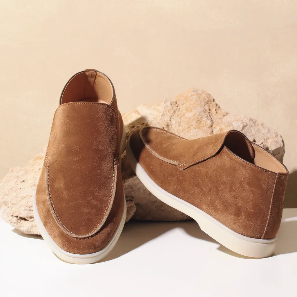 Tan Suede Leather Ronald City Half Boots - ITALIAN AW26 sold by Costoso Italiano product image thumbnail 4