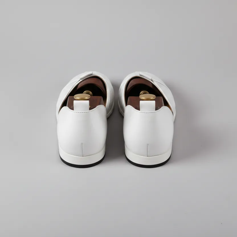 Burgundy Leather Tana Peshawari Loafers | Wedding Shoes for Groom | Shoes for Haldi Mehendi Sangeet sold by Costoso Italiano product image thumbnail 3