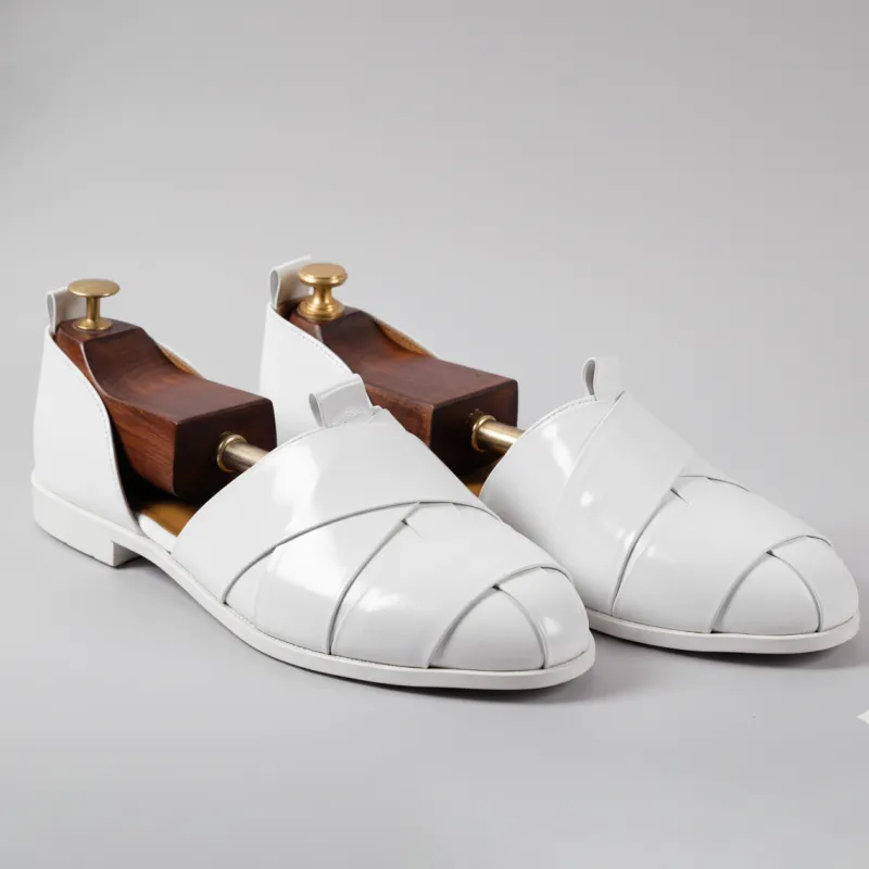 Burgundy Leather Tana Peshawari Loafers | Wedding Shoes for Groom | Shoes for Haldi Mehendi Sangeet sold by Costoso Italiano