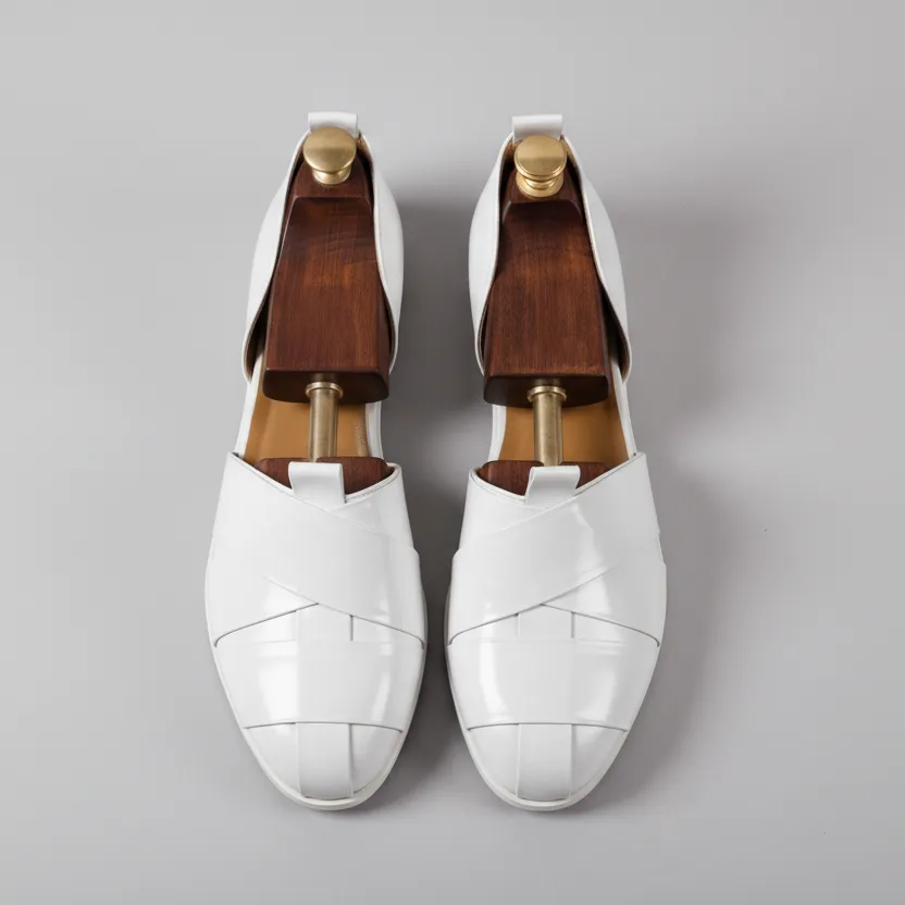 Burgundy Leather Tana Peshawari Loafers | Wedding Shoes for Groom | Shoes for Haldi Mehendi Sangeet sold by Costoso Italiano product image thumbnail 2