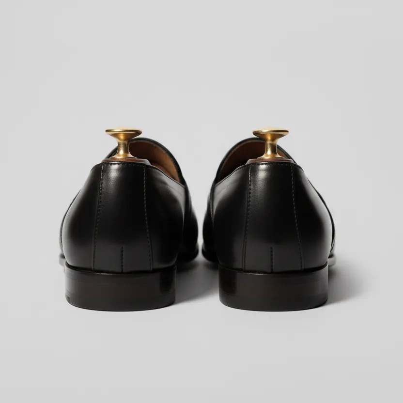 Black Leather Tana Embroidered Peshawari Loafers | Wedding Shoes for Groom | Shoes for Haldi Mehendi Sangeet sold by Costoso Italiano product image thumbnail 3