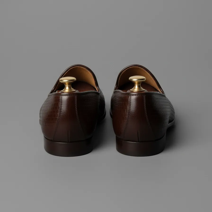 Burgundy Braided Leather Tana Peshawari Jutti Loafers | Wedding Shoes for Groom | Shoes for Haldi Mehendi Sangeet sold by Costoso Italiano product image thumbnail 3