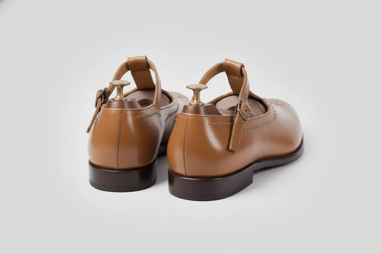 Tan Leather Tana Peshawari Loafers | Wedding Shoes for Groom | Shoes for Haldi Mehendi Sangeet sold by Costoso Italiano product image thumbnail 4