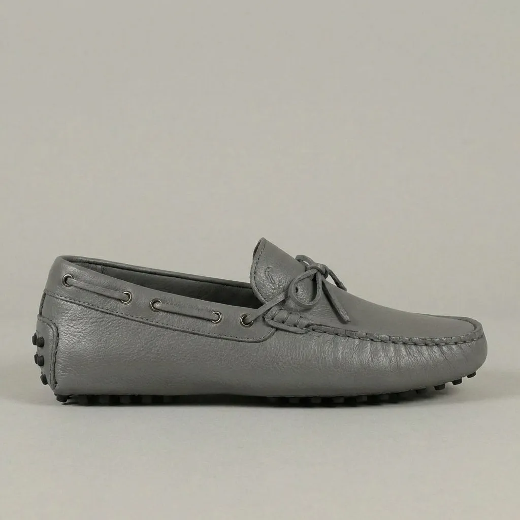 Grey Leather Ophelia Driving Loafers - AW24 sold by Costoso Italiano product image thumbnail 4