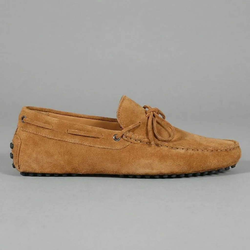 Tan Suede Ophelia Driving Loafers - AW24 sold by Costoso Italiano product image thumbnail 3