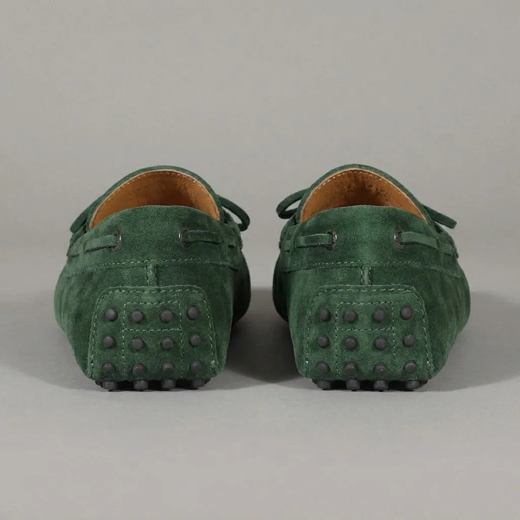 Green Suede Ophelia Driving Loafers - AW24 sold by Costoso Italiano product image thumbnail 4