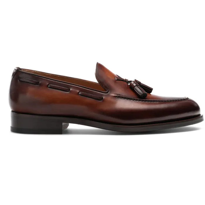 Extra Narrow Shoes (2A,4A,6A) Brown Leather Barbican Tassel Loafers - ITALIAN Casual Shoes Collection AW26 sold by Costoso Italiano product image thumbnail 2