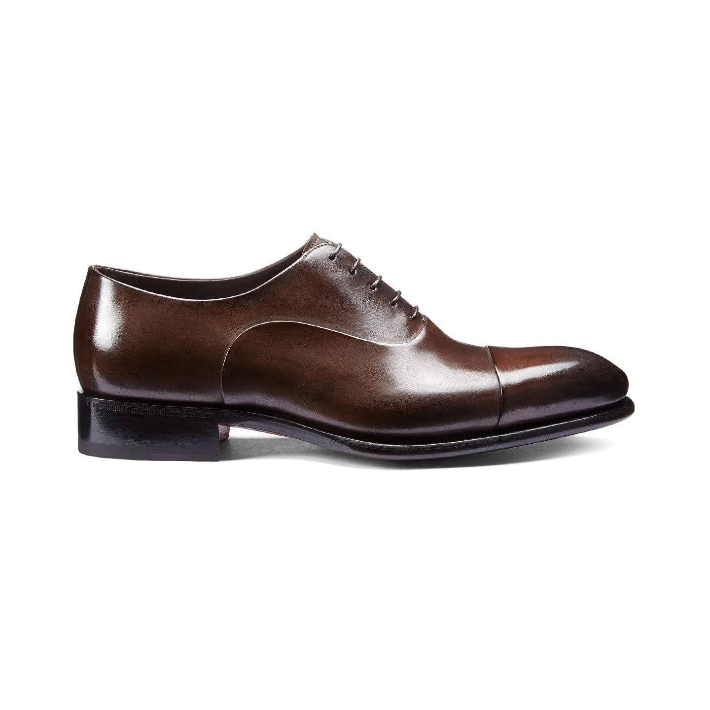 Extra Wide Shoes (2E,4E,6E) Brown Leather Woodford Balmoral Toe Cap Oxfords - Formal Shoes - ITALIAN AW26 sold by Costoso Italiano product image thumbnail 2