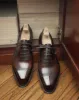 Brown Leather Emrys Toe Cap Oxfords - Formal Shoes sold by Costoso Italiano