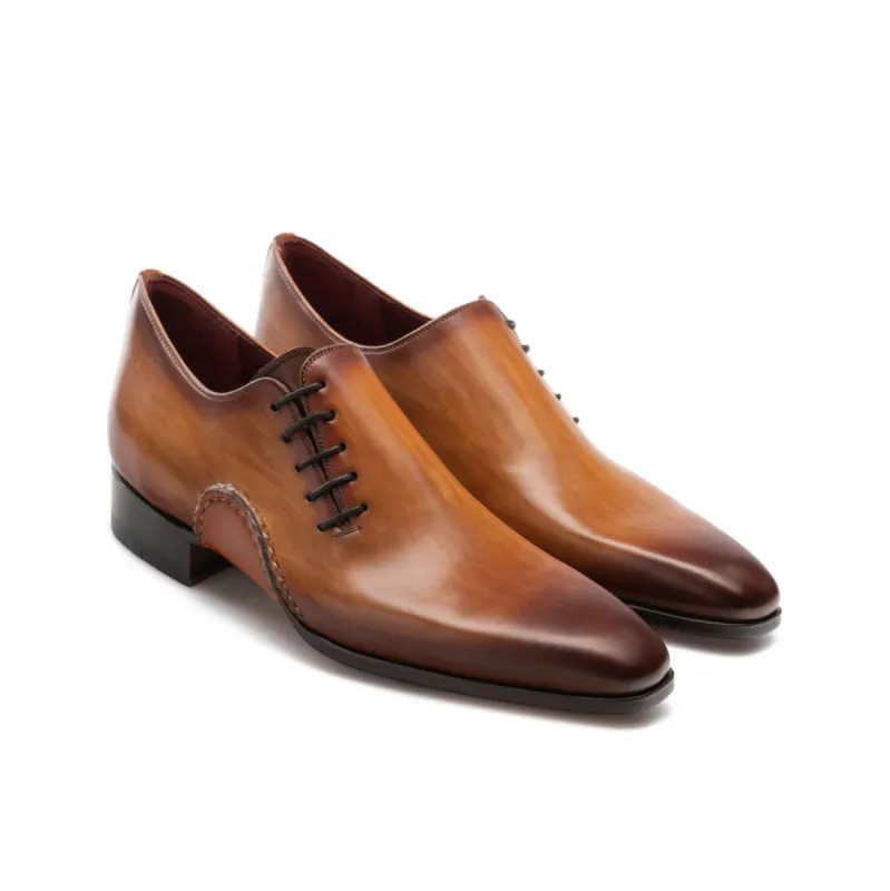 Height Increasing Black Leather Balranald Oxfords Shoes sold by Costoso Italiano