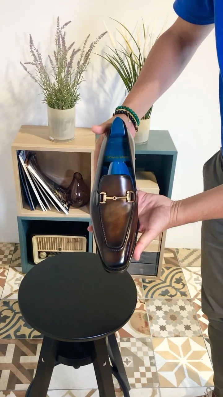 Brown Leather Astone Horse Bit Loafers - AW24 sold by Costoso Italiano