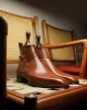 Tan Leather Albon Slip On Jodhpur Boots sold by Costoso Italiano