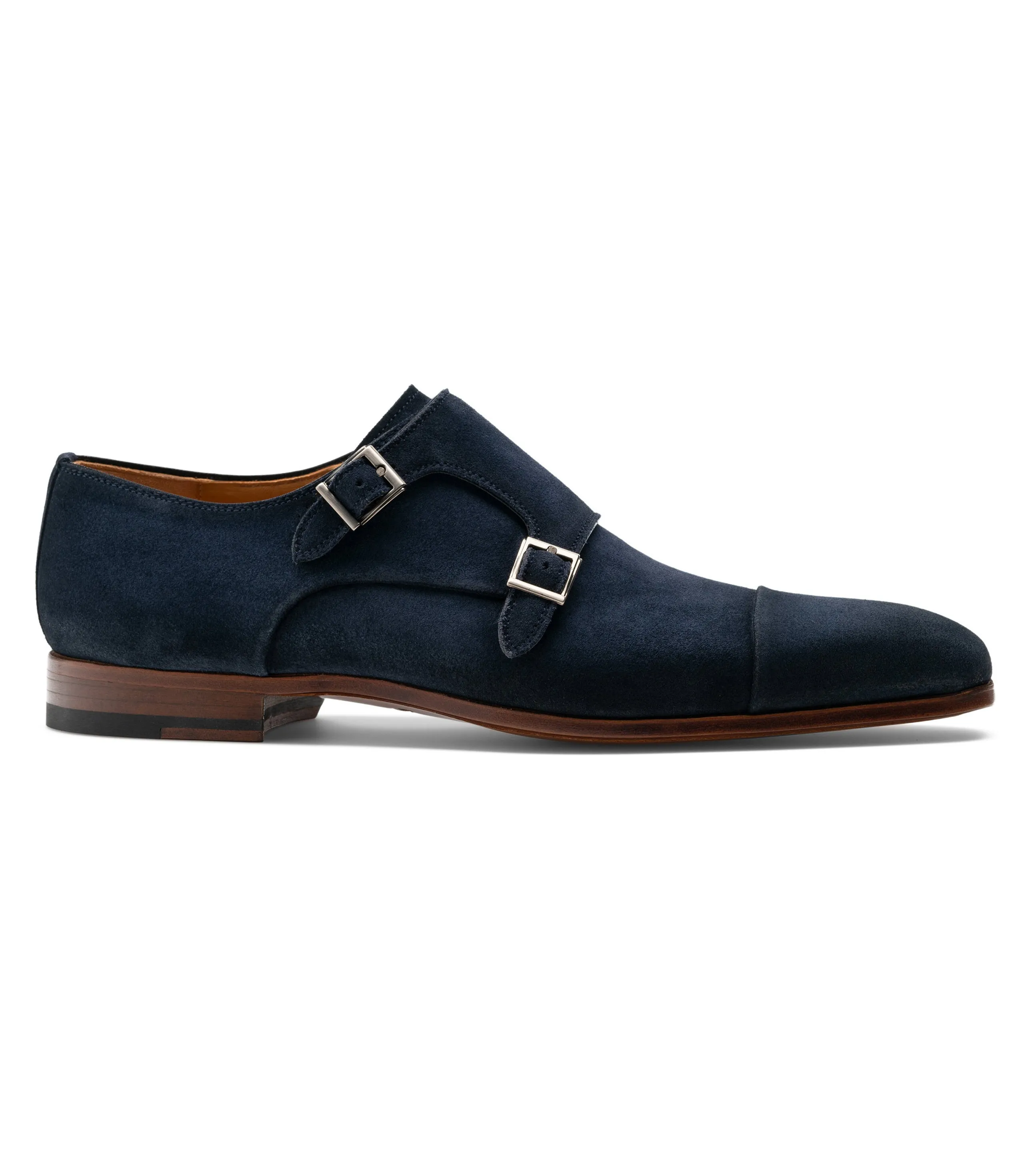 Height Increasing Blue Suede Gariton Monk Strap Shoes sold by Costoso Italiano product image thumbnail 2