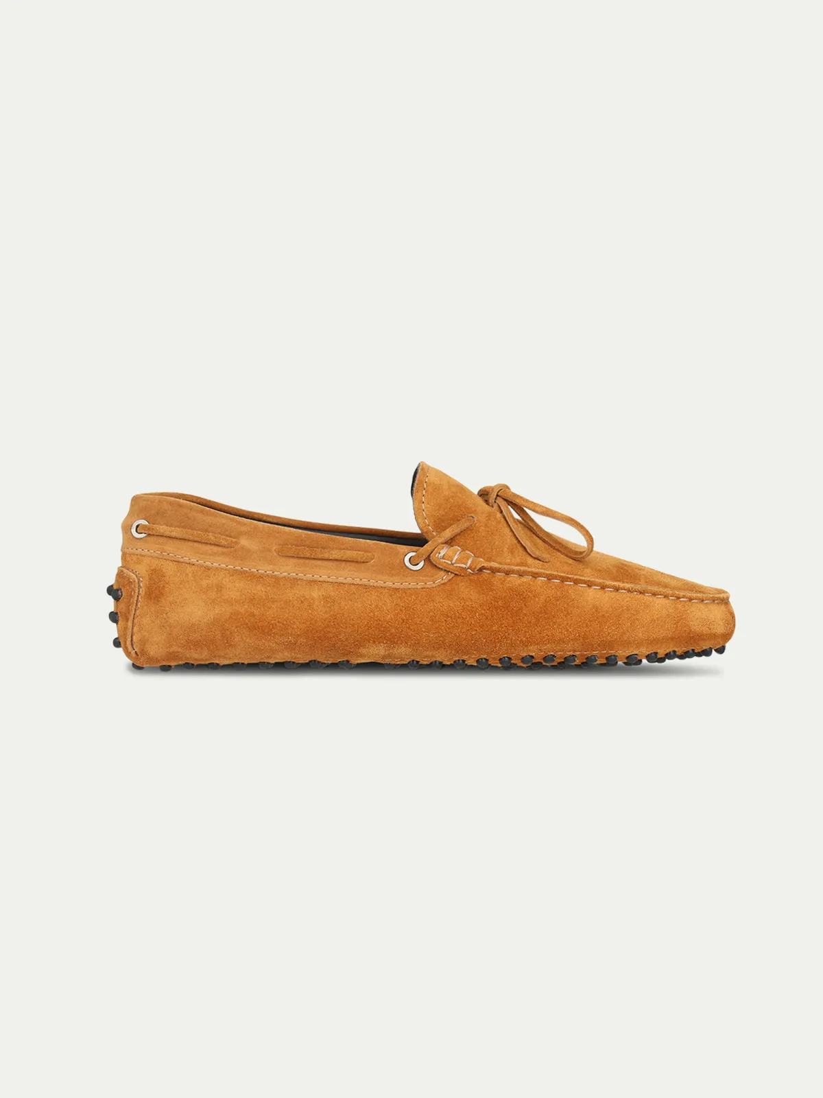 Tan Suede Ophelia Driving Loafers - AW24 sold by Costoso Italiano product image thumbnail 3