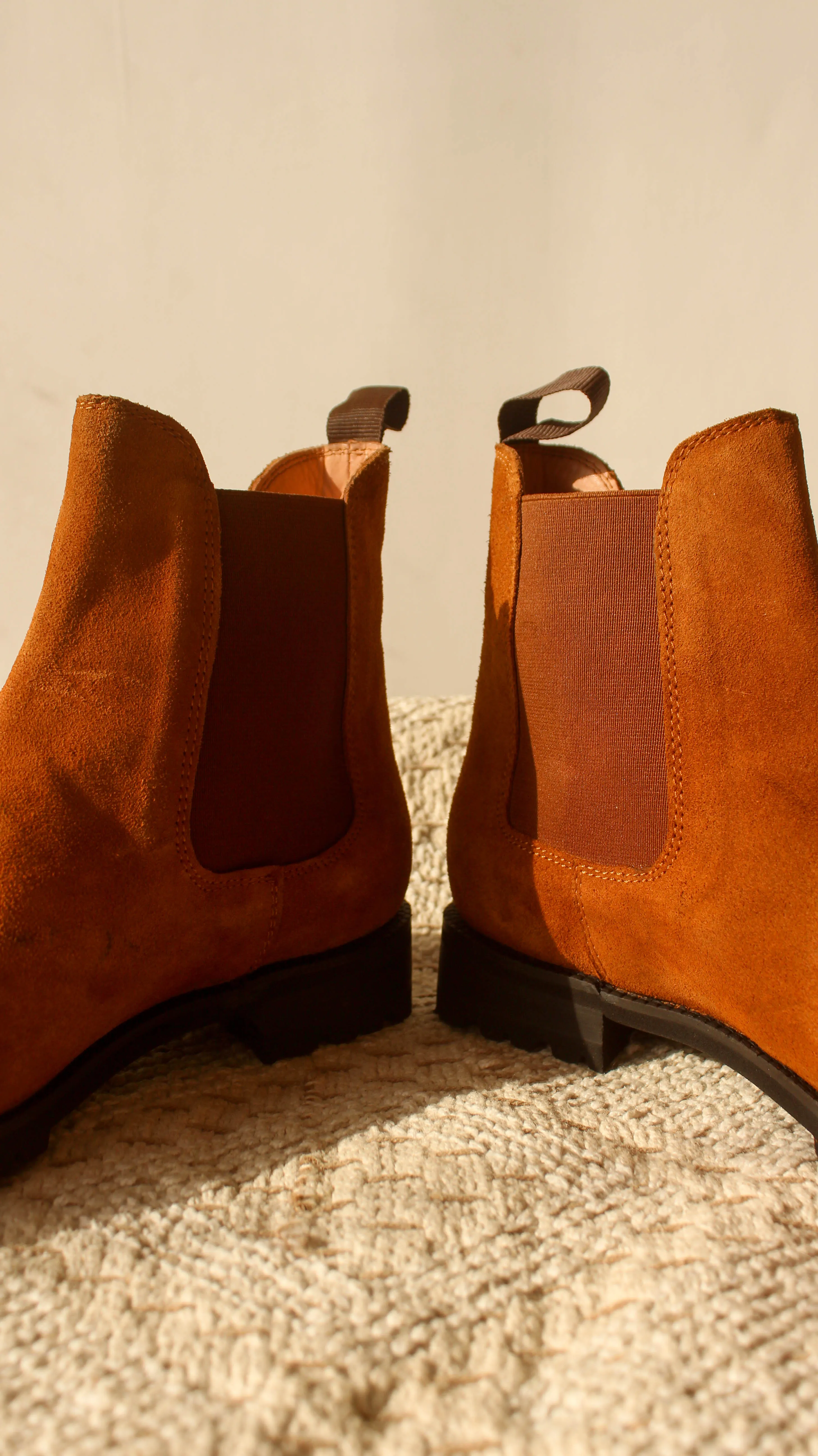 Tan Suede Ferneto Chunky Chelsea Boots sold by Costoso Italiano product image thumbnail 3