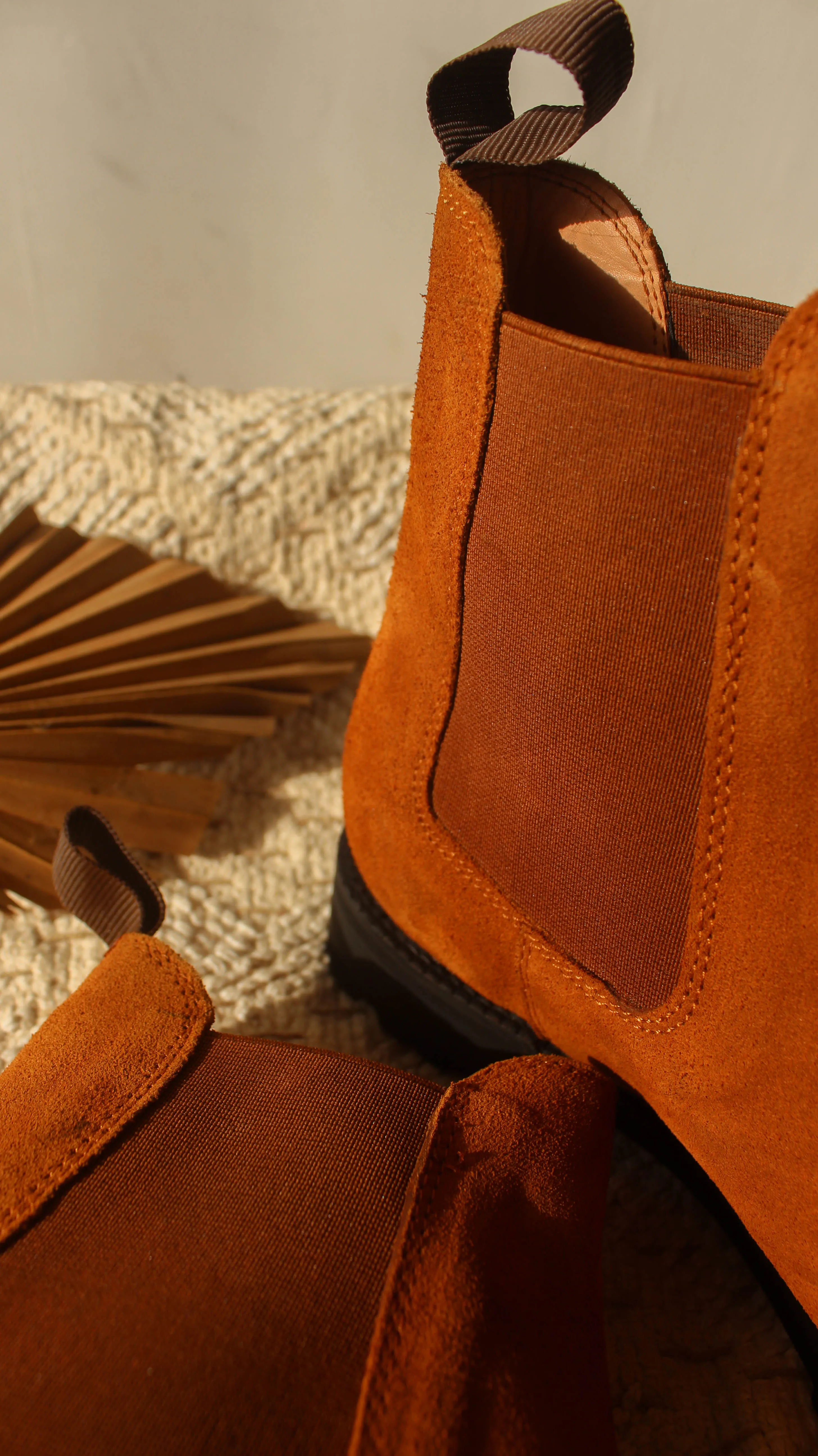 Tan Suede Ferneto Chunky Chelsea Boots sold by Costoso Italiano product image thumbnail 5