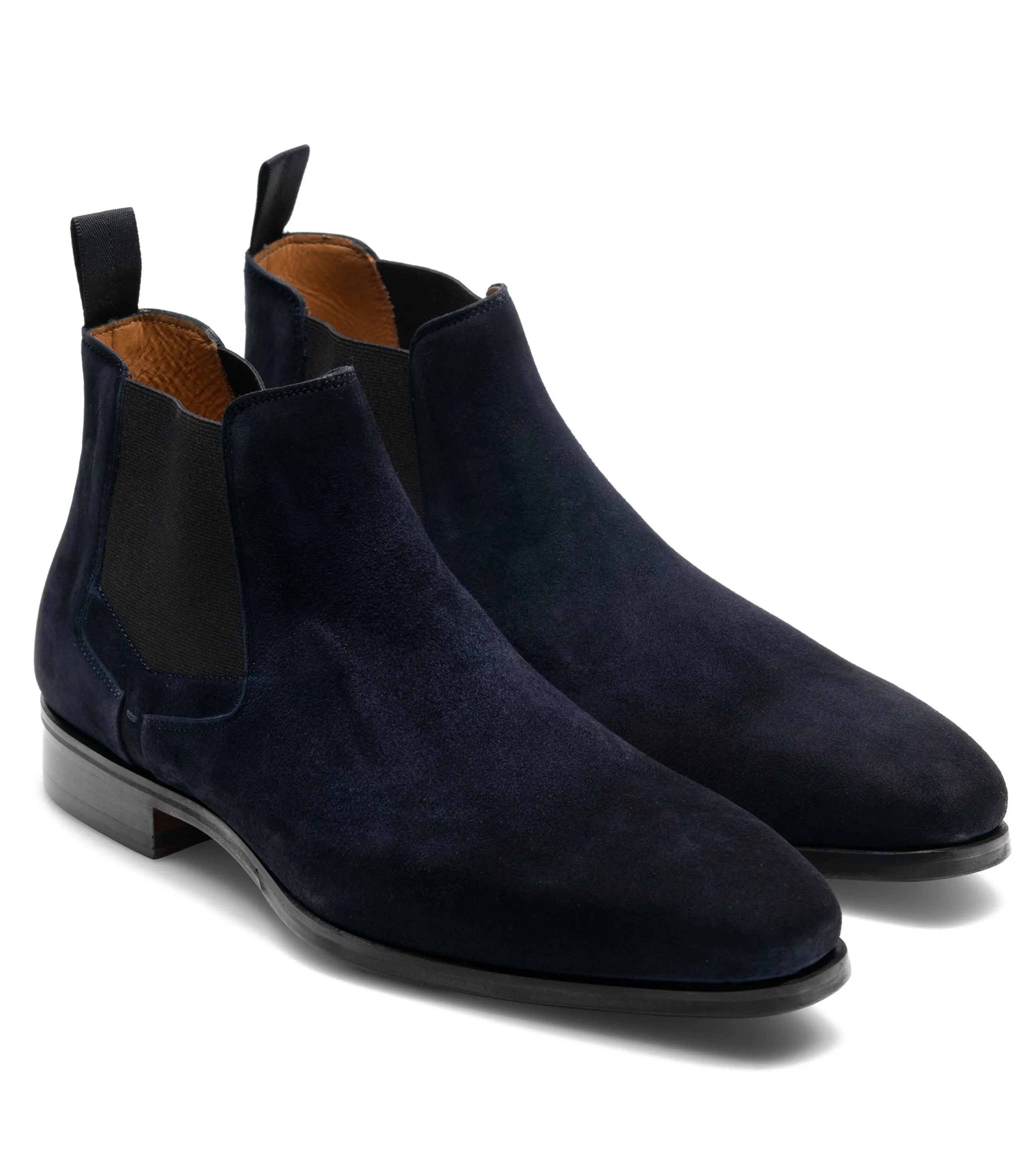 Navy Blue Suede Nantes Chelsea Boots sold by Costoso Italiano