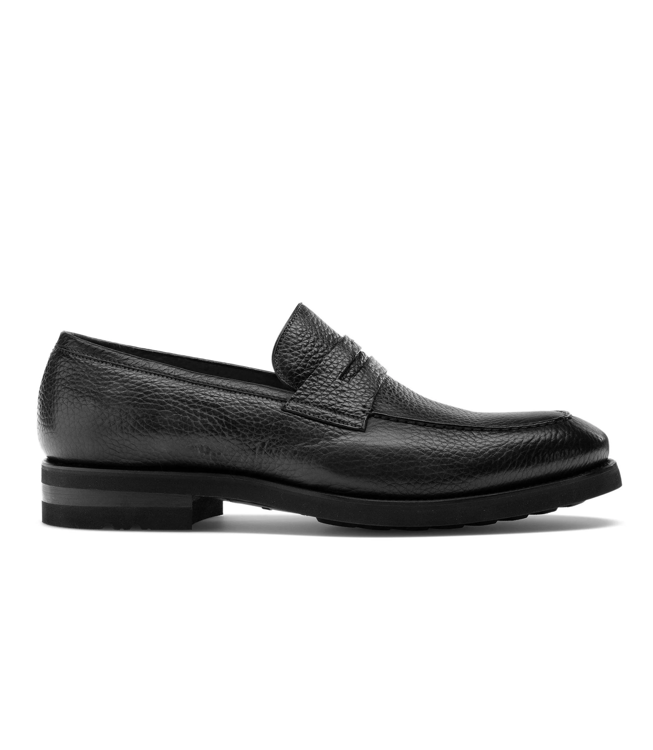 Flat Feet Shoes - Black Leather Joliette Loafers with Arch Support sold by Costoso Italiano product image thumbnail 2