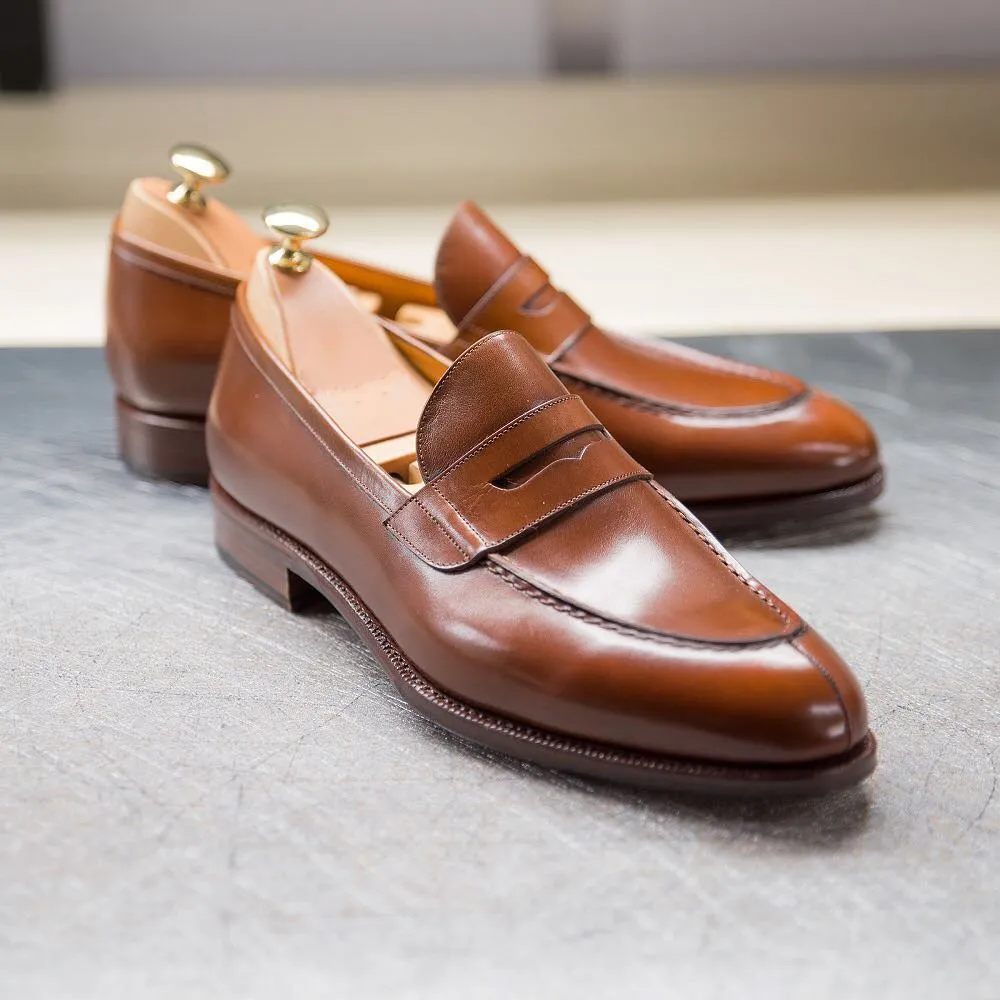 TAN LEATHER MADEIRA TOECAP OXFORDS - FORMAL SHOES sold by Costoso Italiano